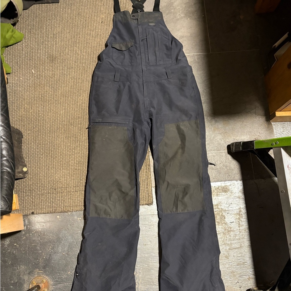 Dakine Navy and Gray Snow Bib Overalls